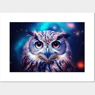 Owl Animal Bird Majestic Wilderness Surrealist Posters and Art